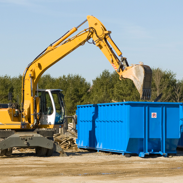 what size residential dumpster rentals are available in Harmar PA